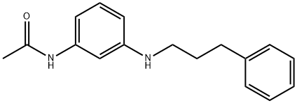 N-[3-[(3-phenylpropyl)amino]phenyl]acetamide Struktur