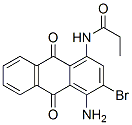 N-(4-amino-3-bromo-9,10-dihydro-9,10-dioxoanthryl)propionamide Struktur