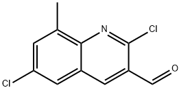 2,6-DICHLORO-8-METHYLQUINOLINE-3-CARBOXALDEHYDE Struktur