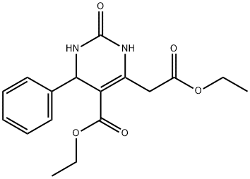 ethyl 6-(2-ethoxy-2-oxoethyl)-2-oxo-4-phenyl-1,2,3,4-tetrahydro-5-pyrimidinecarboxylate Struktur