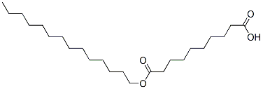 tetradecyl hydrogen sebacate Struktur