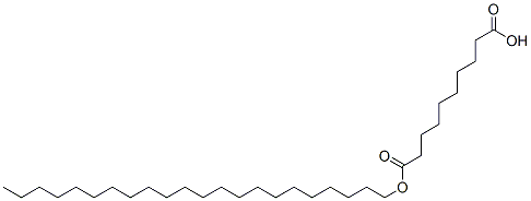 docosyl hydrogen sebacate Struktur