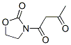 3-(1,3-dioxobutyl)oxazolidin-2-one Struktur