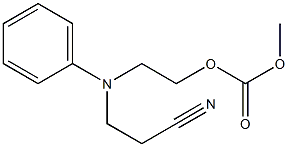 2-[(2-cyanoethyl)anilino]ethyl methyl carbonate Struktur