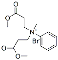 N,N-bis(3-methoxy-3-oxopropyl)-N-methylanilinium bromide Struktur