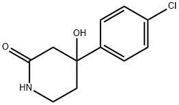 4-(4-chlorophenyl)-4-hydroxypiperidin-2-one Struktur