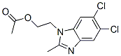 (5,6-dichloro-2-methylbenzimidazol-1-yl)-ethyl acetate  Struktur