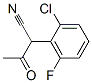 acetyl(2-chloro-6-fluorophenyl)acetonitrile    Struktur