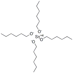 tin tetra(hexanolate) Struktur