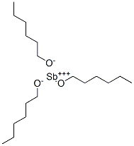 antimony tri(hexanolate) Struktur