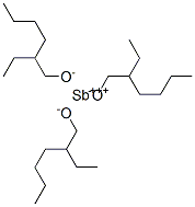 antimony tris(2-ethylhexanolate) Struktur