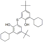 2,2'-thiobis[4-tert-butyl-6-cyclohexylphenol] Struktur