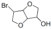 6-bromohexahydrofuro[3,2-b]furan-3-ol Struktur