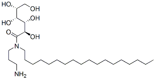 N-(3-aminopropyl)-N-octadecyl-D-gluconamide Struktur