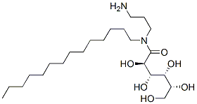 N-(3-aminopropyl)-N-tetradecyl-D-gluconamide Struktur