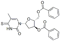 4-thiothymidine 3',5'-dibenzoate Struktur