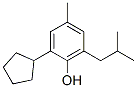 2-cyclopentyl-6-isobutyl-p-cresol Struktur