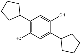 2,5-dicyclopentylhydroquinone Struktur