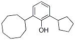 2-cyclooctyl-6-cyclopentylphenol Struktur