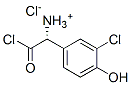 (R)-[2-chloro-1-(3-chloro-4-hydroxyphenyl)-2-oxoethyl]ammonium chloride Struktur