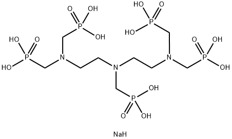 decasodium [[(phosphonatomethyl)imino]bis[ethane-2,1-diylnitrilobis(methylene)]]tetrakisphosphonate Struktur