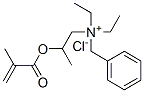 benzyldiethyl[2-[(2-methyl-1-oxoallyl)oxy]propyl]ammonium chloride Struktur