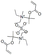 diethylmethyl[1-methyl-1-[(1-oxoallyl)oxy]ethyl]ammonium sulphate Struktur