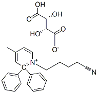 1-(4-cyanobutyl)-gamma-methyl-alpha,alpha-diphenylpyridinium hydrogen [R-(R*,R*)]-tartrate Struktur