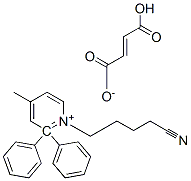 1-(4-cyanobutyl)-gamma-methyl-alpha,alpha-diphenylpyridinium hydrogen fumarate Struktur