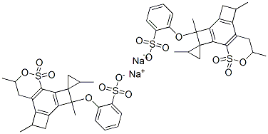 disodium (sulphonatophenoxy)tetrapropylenebenzenesulphonate Struktur