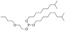 2-butoxyethyl diisodecyl phosphite Struktur