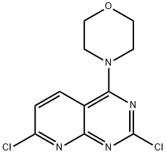 4-(2,7-dichloropyrido[2,3-d]pyriMidin-4-yl)Morpholine Struktur