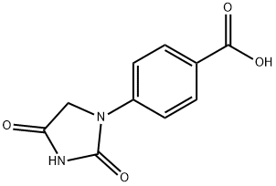 4-(2,4-DIOXOIMIDAZOLIDIN-1-YL)BENZOIC ACID Struktur