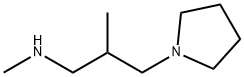 N,2-DIMETHYL-3-PYRROLIDIN-1-YLPROPAN-1-AMINE Struktur