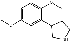 3-(2,5-dimethoxyphenyl)pyrrolidine Struktur