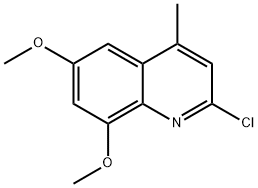 2-CHLORO-6,8-DIMETHOXY-4-METHYLQUINOLINE Struktur