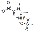 1,2-dimethyl-5-nitro-1H-imidazolium methanesulphonate Struktur