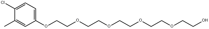 14-(p-chloro-m-methylphenoxy)-3,6,9,12-tetraoxatetradecan-1-ol Struktur