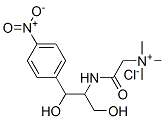 [2-[[2-hydroxy-1-(hydroxymethyl)-2-(4-nitrophenyl)ethyl]amino]-2-oxoethyl]trimethylammonium chloride Struktur