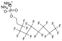 diammonium 3,3,4,4,5,5,6,6,7,7,8,8,9,9,10,10,10-heptadecafluorodecyl phosphate Struktur