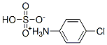 4-chloroanilinium hydrogen sulphate Struktur