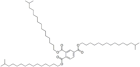 triisohexadecyl benzene-1,2,4-tricarboxylate Struktur