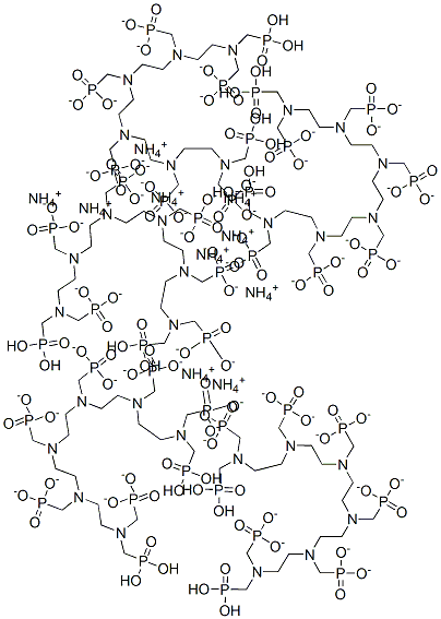 decaammonium [2,5,8,11,14,17-hexakis(phosphonatomethyl)-2,5,8,11,14,17-hexaazaoctadecane-1,18-diyl]bisphosphonate  Struktur