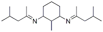 N,N'-bis(1,3-dimethylbutylidene)-2-methylcyclohexane-1,3-diamine Struktur