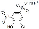 ammonium 3-chloro-4-hydroxy-5-nitrobenzenesulphonate Struktur