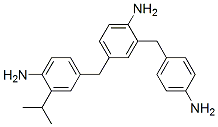 4-[(4-amino-3-isopropylphenyl)methyl]-2-[(4-aminophenyl)methyl]aniline Struktur