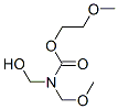 2-methoxyethyl (hydroxymethyl)(methoxymethyl)-carbamate Struktur