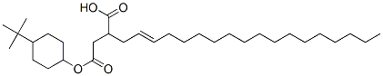 [4-(tert-butyl)cyclohexyl] hydrogen 2-octadecenylsuccinate Struktur