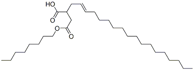 octyl hydrogen 2-octadecenylsuccinate Struktur