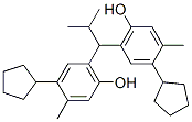 6,6'-(2-methylpropylidene)bis[4-cyclopentyl-m-cresol] Struktur